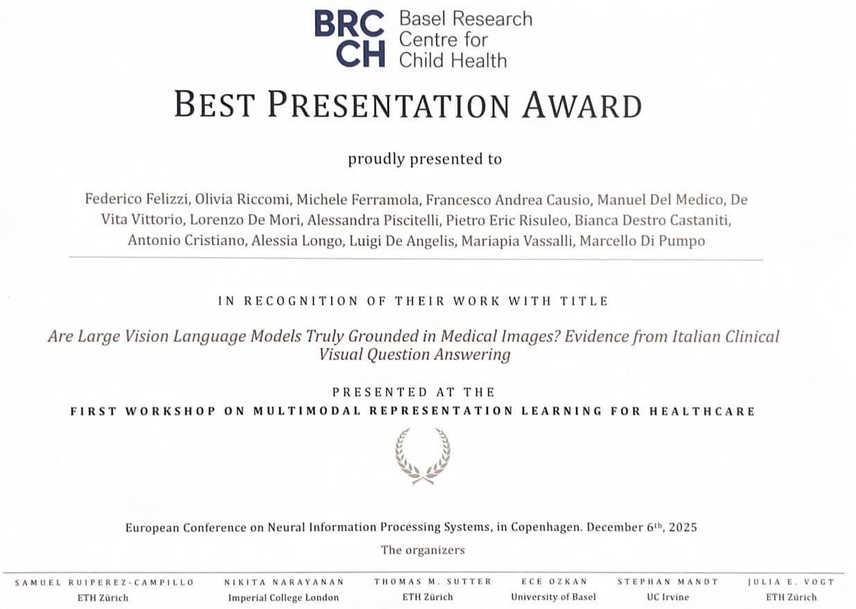 Best Presentation Award at EurIPS 2025
