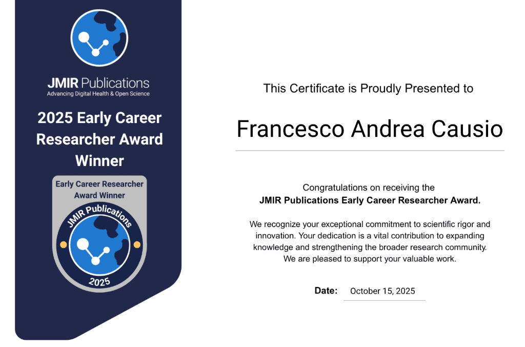 JMIR Early Career Researcher Award